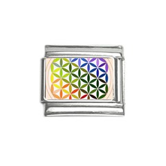 Mandala Rainbow Colorful Italian Charm (9mm)