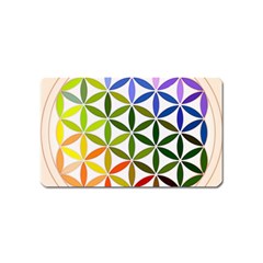 Mandala Rainbow Colorful Magnet (name Card)