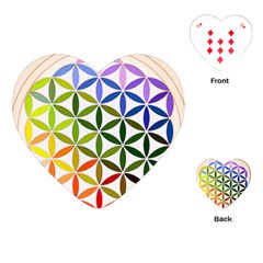 Mandala Rainbow Colorful Playing Cards Single Design (heart) by Ndabl3x