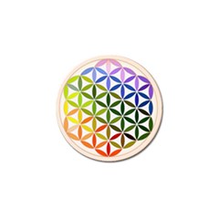 Mandala Rainbow Colorful Golf Ball Marker by Ndabl3x