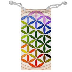 Mandala Rainbow Colorful Jewelry Bag by Ndabl3x