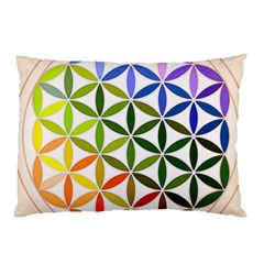 Mandala Rainbow Colorful Pillow Case by Ndabl3x