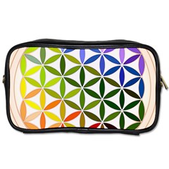 Mandala Rainbow Colorful Toiletries Bag (one Side) by Ndabl3x