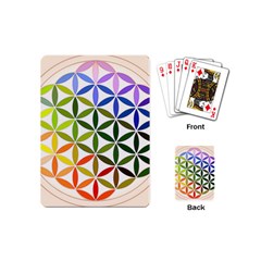 Mandala Rainbow Colorful Playing Cards Single Design (mini) by Ndabl3x