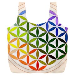 Mandala Rainbow Colorful Full Print Recycle Bag (xxxl) by Ndabl3x