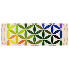 Mandala Rainbow Colorful Banner And Sign 9  X 3 