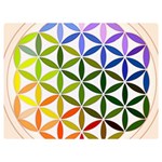 Mandala Rainbow Colorful Two Sides Premium Plush Fleece Blanket (Extra Small) 40 x30  Blanket Front