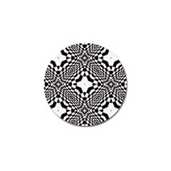 Tile Repeating Pattern Texture Golf Ball Marker by Ndabl3x