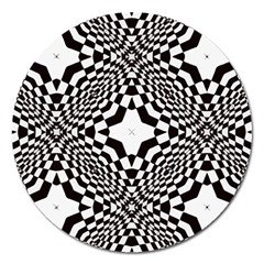 Tile Repeating Pattern Texture Magnet 5  (round) by Ndabl3x