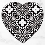 Tile Repeating Pattern Texture Jigsaw Puzzle (Heart) Front