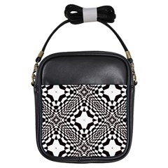 Tile Repeating Pattern Texture Girls Sling Bag by Ndabl3x