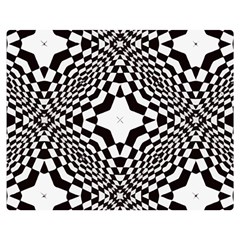 Tile Repeating Pattern Texture Two Sides Premium Plush Fleece Blanket (medium) by Ndabl3x