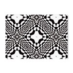 Tile Repeating Pattern Texture Crystal Sticker (A4) Front