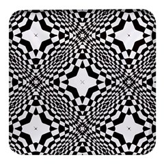 Tile Repeating Pattern Texture Square Glass Fridge Magnet (4 Pack)