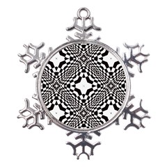 Tile Repeating Pattern Texture Metal Large Snowflake Ornament