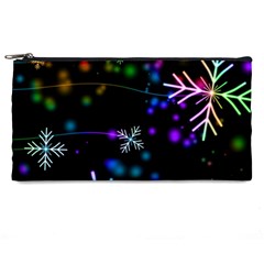 Snowflakes Snow Winter Christmas Pencil Case by Ndabl3x