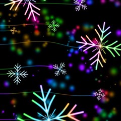 Snowflakes Snow Winter Christmas Play Mat (square) by Ndabl3x