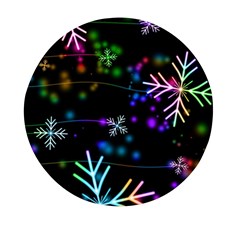 Snowflakes Snow Winter Christmas Mini Round Pill Box (pack Of 3) by Ndabl3x