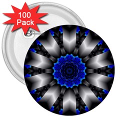 Kaleidoscope Abstract Round 3  Buttons (100 Pack)  by Ndabl3x