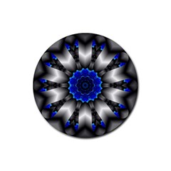 Kaleidoscope Abstract Round Rubber Coaster (round) by Ndabl3x