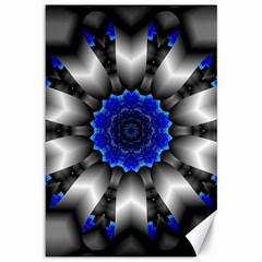 Kaleidoscope Abstract Round Canvas 12  X 18  by Ndabl3x