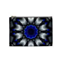 Kaleidoscope Abstract Round Cosmetic Bag (medium) by Ndabl3x