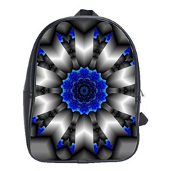 Kaleidoscope Abstract Round School Bag (large) by Ndabl3x