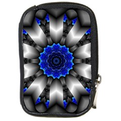 Kaleidoscope Abstract Round Compact Camera Leather Case by Ndabl3x