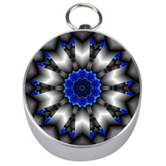 Kaleidoscope Abstract Round Silver Compasses by Ndabl3x