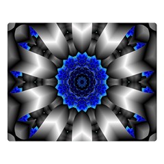 Kaleidoscope Abstract Round Two Sides Premium Plush Fleece Blanket (large) by Ndabl3x