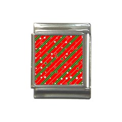 Christmas Paper Star Texture Italian Charm (13mm)