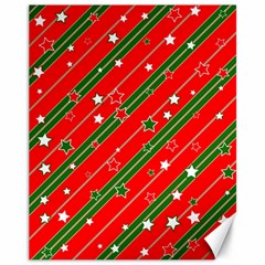 Christmas Paper Star Texture Canvas 11  X 14  by Ndabl3x