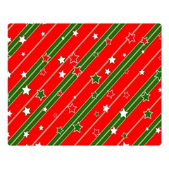 Christmas Paper Star Texture Two Sides Premium Plush Fleece Blanket (large) by Ndabl3x