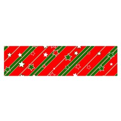 Christmas Paper Star Texture Oblong Satin Scarf (16  X 60 ) by Ndabl3x