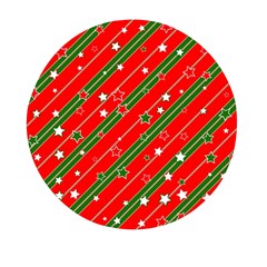 Christmas Paper Star Texture Mini Round Pill Box (pack Of 3) by Ndabl3x