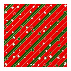 Christmas Paper Star Texture Banner And Sign 3  X 3 