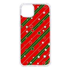 Christmas Paper Star Texture Iphone 14 Plus Tpu Uv Print Case by Ndabl3x