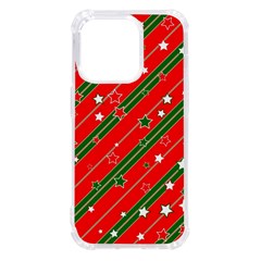 Christmas Paper Star Texture Iphone 14 Pro Tpu Uv Print Case by Ndabl3x