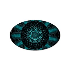 Ornament District Turquoise Sticker (oval) by Ndabl3x