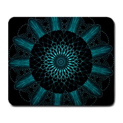 Ornament District Turquoise Large Mousepad by Ndabl3x