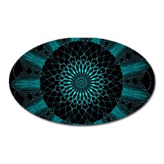 Ornament District Turquoise Oval Magnet by Ndabl3x