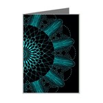 Ornament District Turquoise Mini Greeting Card Left