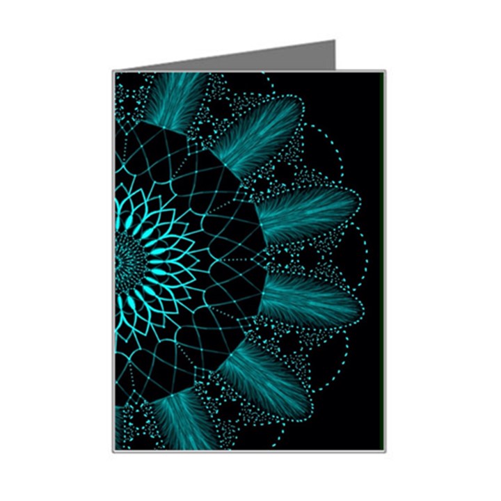 Ornament District Turquoise Mini Greeting Card