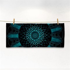 Ornament District Turquoise Hand Towel