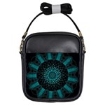 Ornament District Turquoise Girls Sling Bag Front