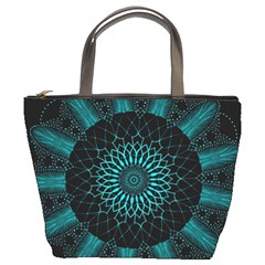 Ornament District Turquoise Bucket Bag