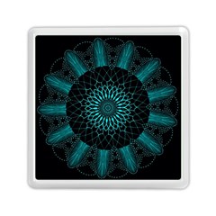 Ornament District Turquoise Memory Card Reader (square) by Ndabl3x