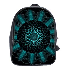 Ornament District Turquoise School Bag (large) by Ndabl3x