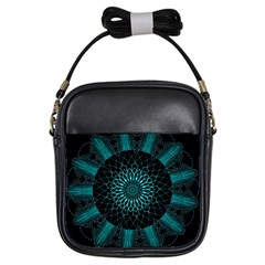 Ornament District Turquoise Girls Sling Bag by Ndabl3x