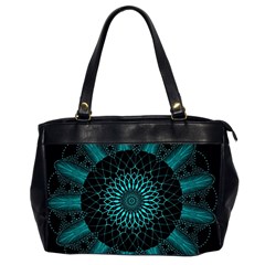 Ornament District Turquoise Oversize Office Handbag (2 Sides) by Ndabl3x